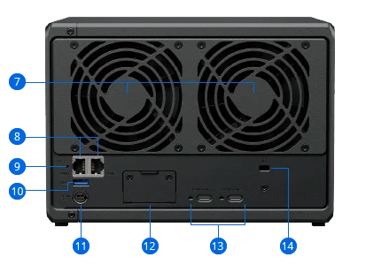 Thiết Bị Lưu Trữ NAS Synology DS1525+ | Ryzen V1500B | 8GB DDR4- 5 Bay