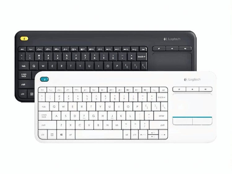 Bàn phím không dây Logitech K400 Plus Touchpad – Đen/Trắng