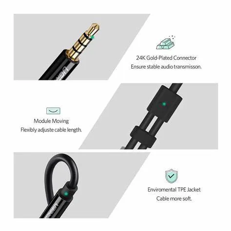 Dây cáp âm thanh chia Mic và Audio Ugreen Av141 | Đen – Trắng