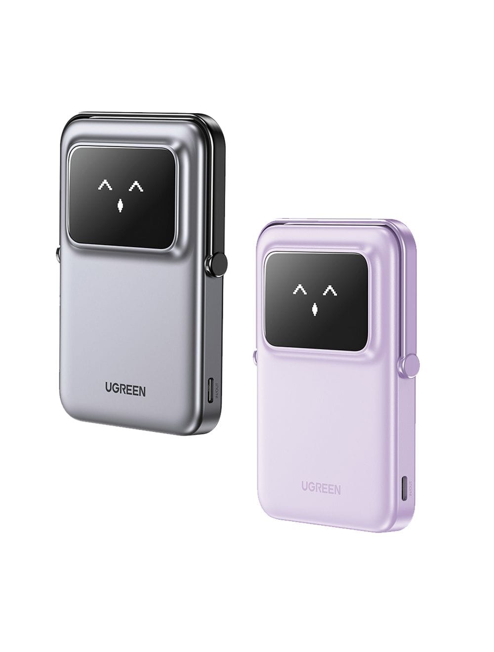 Pin sạc không dây 5000mAh Ugreen PB571 | Đen – Tím