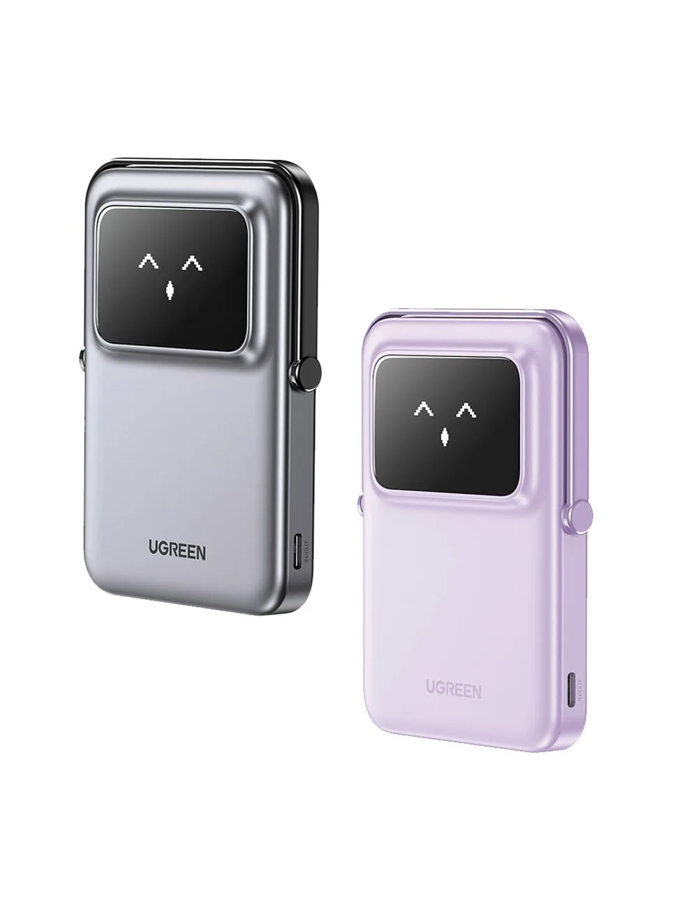Pin sạc không dây 5000mAh Ugreen PB571 | Đen – Tím
