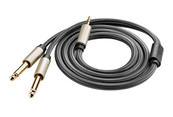 Dây cáp chuyển 3.5mm ra 2 đầu 6.35mm Ugreen AV126 | 1m-12m