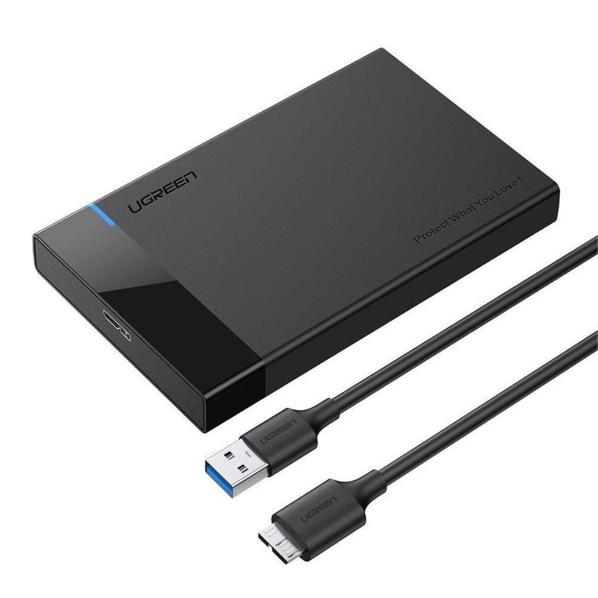Hộp Đựng Ổ Cứng Ugreen US221 (USB-C & USB 3.0, Hỗ Trợ 6TB–10TB)
