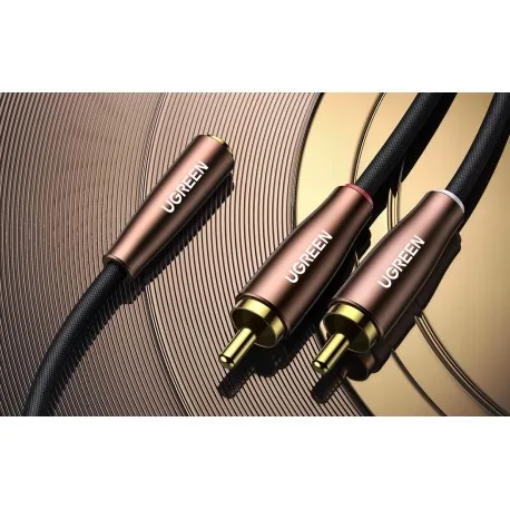Dây cáp chuyển 3.5mm ra 2 RCA Ugreen AV198 | 1m – 2m