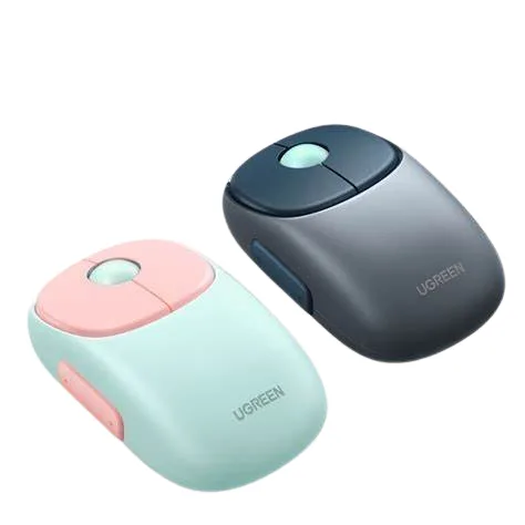 Chuột không dây Ugreen MU102 ( Bluetooth  5.0 + 2.4G) | Hồng Xanh – Xanh Đen |