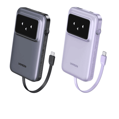 Pin sạc dự phòng 10000mAh Ugreen PB511 | Đen – Tím