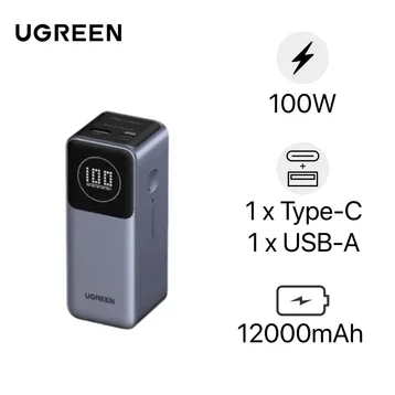 Pin sạc dự phòng 12000mAh Ugreen PB724 | Xám