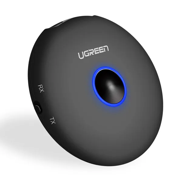 Bộ thu phát Bluetooth 5.0 UGREEN CM108 (Hỗ trợ âm thanh aptX, kèm cổng kết nối audio 3.5mm)
